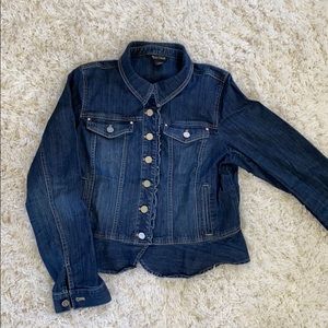 Dark Denim Jacket White House Black Market